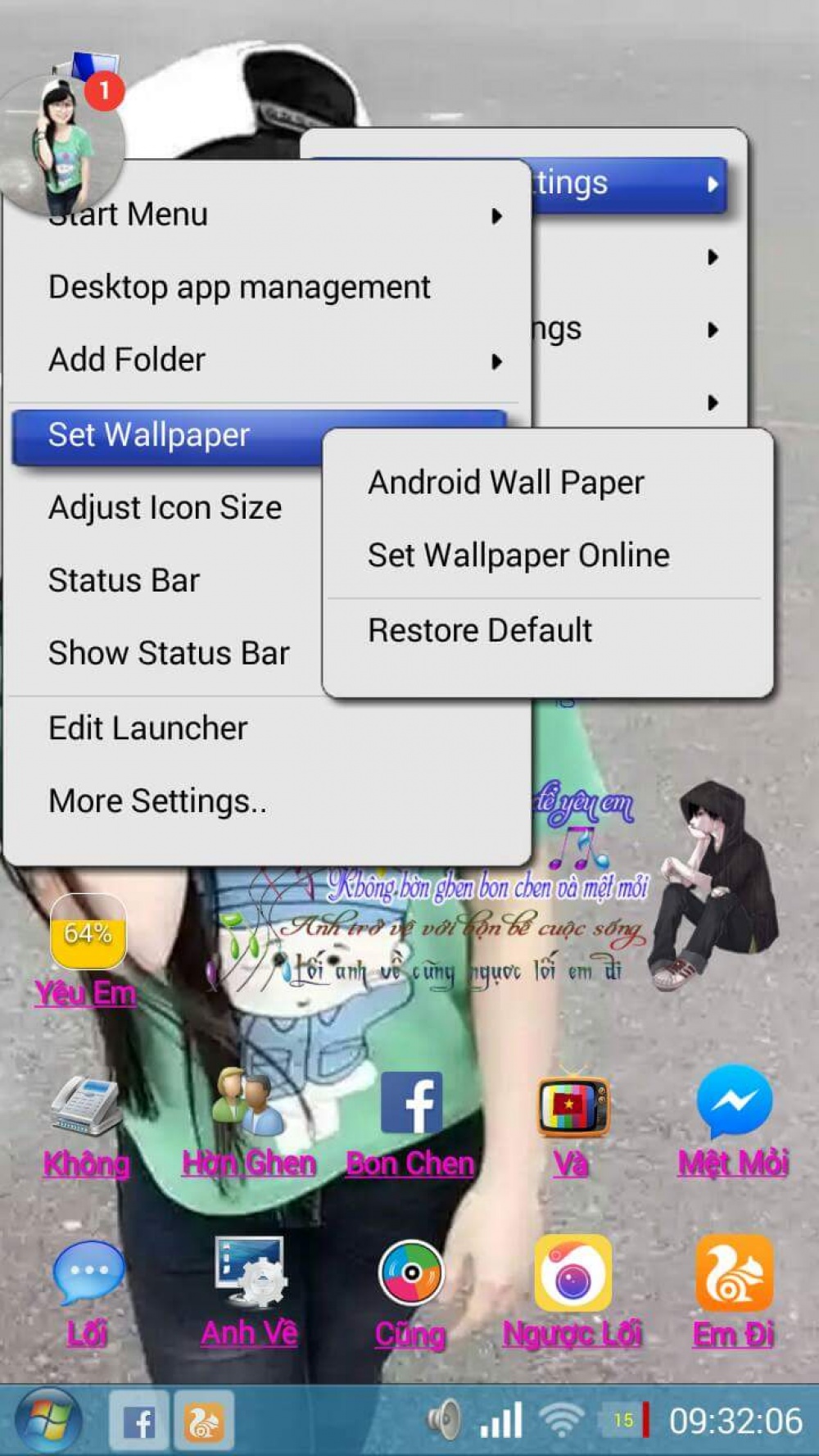 launcher windows android